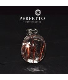 Red Copper Titanium Rutilated Quartz Pendant